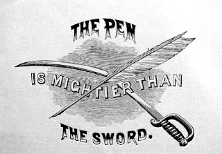 [Motto the pen is mightier than the word ]